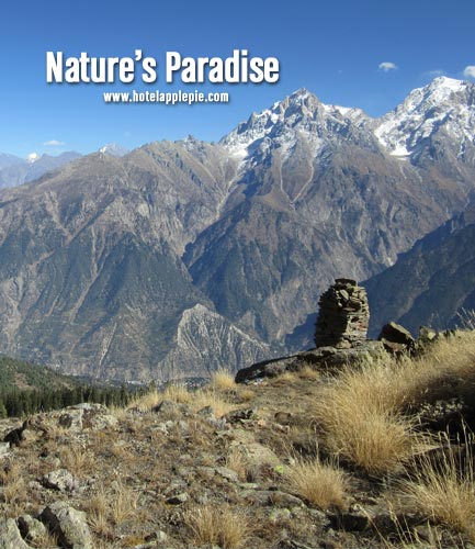 Snowy sunrise at kinnaur